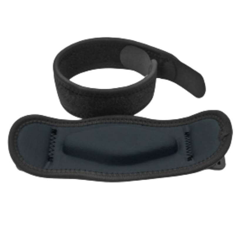 Two-Pair Dark Grey Adjustable Compression Elbow Brace with Thick Sponge Padding - Sports Support for Various Sports and Everyday Work