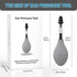 Grey Portable Manual Ear Massager - Natural Relief and Decompression Tool, Inner Ear Pressure Stimulator Device
