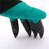 2-Pairs Green Waterproof and Puncture Resistant Gardening Gloves(L: 27CM) - Breathable Latex Foam Coated Work Gloves for Digging, Planting, and Yard Work