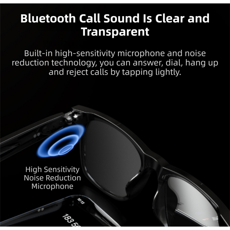 Pink-White Ultra-Light AI Smart Sunglasses - Immersive Stereo Sound, Clear Noise Reduction, IPX Waterproof, Comfortable & Stylish