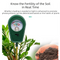 3-in-1 Mechanical Pointer Soil Meter - No Batteries Required, Measures Fertility, Moisture, and pH for Gardening