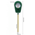 3-in-1 Mechanical Pointer Soil Meter - No Batteries Required, Measures Fertility, Moisture, and pH for Gardening