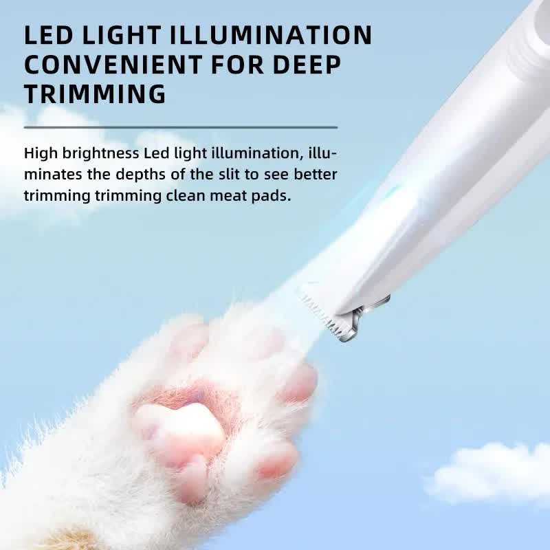 F6 Portable Pet Hair Detailed Trimmer(2 * 140mm Blades) - Cat & Dog Waterproof  Grooming Clipper with LED Light &  Display, Low-Noise Ceramic Blade