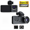 1080P 3 Million Pixels Dual-Lens Car Dash Camera  with WiFi - 170° Wide Angle Coverage,  2.7-Inch Display Screen & Reversing Aid
