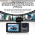 1080P 3 Million Pixels Dual-Lens Car Dash Camera  with WiFi - 170° Wide Angle Coverage,  2.7-Inch Display Screen & Reversing Aid