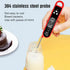 Red Folding Probe Digital LED Food Thermometer(-50℃ to 300℃) - Kitchen Cooking BBQ Meat Milk Temperature Gauge, High Accuracy with Magnet & Hanging Hole