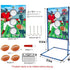 Outdoor/Indoor Portable Rugby Toss Game Set - Football Target Frame &  Rugby Toss Activity Toy, Durable & Easy Assembly Sports Equipment