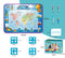80x60CM World Map Theme Magic Water Doodle Mat - Educational Aqua Canvas, Deluxe 10-Piece Set