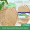 4-Pack Natural Loofah Sponge Scrubber (Oval Compressed Slice: 13x8CM) - Eco-Friendly Dual Use for Kitchen & Body