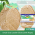 4-Pack Natural Loofah Sponge Scrubber (Oval Compressed Slice: 13x8CM) - Eco-Friendly Dual Use for Kitchen & Body