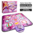 Purple Wireless Kids Electronic Princess Dance Mat & Music Playmat(90x90CM) - 7 Modes Foot Game Pad Toy with Digital Score Display