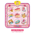 2-Pack Kids Multifunctional Electronic Dance Mat(100x87CM) - Dessert & Pink Ornament Theme Play Mat with Sound Recognition for Early Education and Physical Exercise