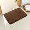 Dark Brown Ultra-Absorbent Non-Slip Thickened Bath Mat(1.8x45x70CM) - Luxurious Durable Soft Floor Rug with Rubber Backing, Hand & Machine Washable Doormat for Bathroom & Entry