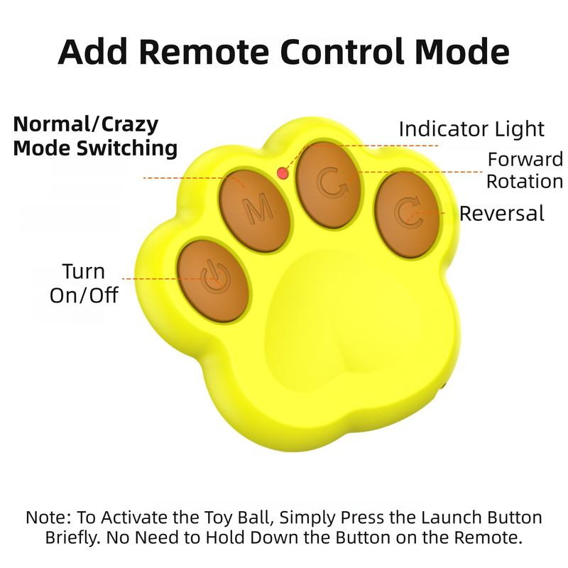 Orange Durable TPU Smart Interactive Electric Pet Toy Ball - Automatic Bouncing Dog & Cat Chew Toy, Shaking Smart Activated