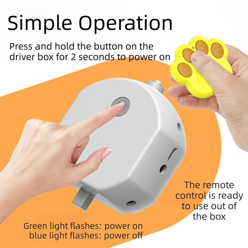 Orange Durable TPU Smart Interactive Electric Pet Toy Ball - Automatic Bouncing Dog & Cat Chew Toy, Shaking Smart Activated