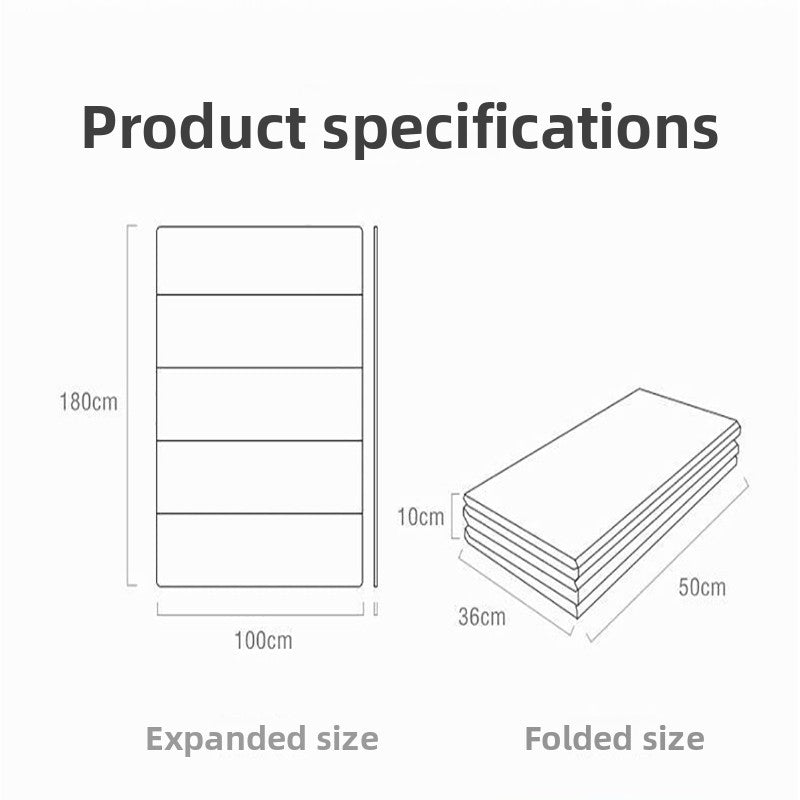 White Large Foldable Baby Play Mat - Thick, Waterproof & Reversible XPE Foam Mat for Tummy Time & Crawling