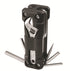 Black Compact 16-in-1 Bicycle & Motorcycle Repair Multi-Tool with Adjustable Wrench & Socket Set