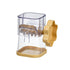 Yellow Manual Nut & Chocolate Grinder - Effortless Peanut Walnut Chopper - Easy Clean Kitchen Tool