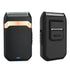 Black Rechargeable Electric Shaver for Men - Wet/Dry Reciprocating Razor with Pop-up Trimmer & Type-C Fast Charge