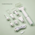 White 7-in-1 Multifunctional Electric Shaver for Women - USB Rechargeable Painless Hair Removal Epilator with Washable Heads for Face, Body & Eyebrows