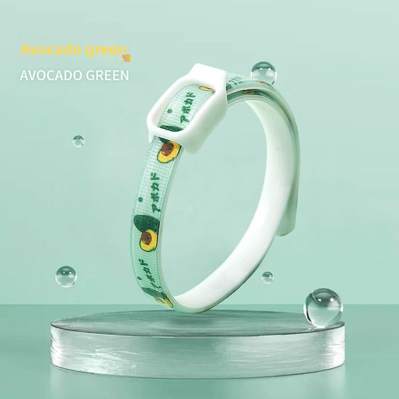 2-Pcs Green Pet Insect Repellent Collar with Plant-Based Essential Oils – Adjustable, Water-Washable & Safe for Dogs and Cats(36cm)