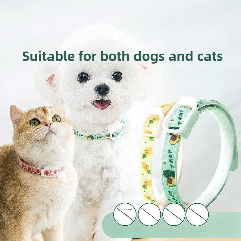 2-Pcs Pink Pet Insect Repellent Collar with Plant-Based Essential Oils – Adjustable, Water-Washable & Safe for Dogs and Cats(52cm)