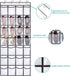 White 28-Pocket Over-the-Door Shoe Organizer with Breathable Mesh – Wall Hanging Storage Bag for Shoes, Boots, and Accessories