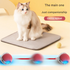 2-PCS Grey Automatic Interactive Cat Ball Toy with Rope - Durable & Bite-Resistant Pet Jump Ball for Self-Entertainment & Play