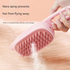 Beige Pet Spray Grooming Brush - 3-in-1 Steam Dematting Comb with Nano Mist for Cats & Dogs - Anti-Flying Hair & Massage