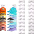 White Hat Organizer for Baseball Caps - Multi-Layer Wall Mounted Cap Rack for Space-Saving Storage