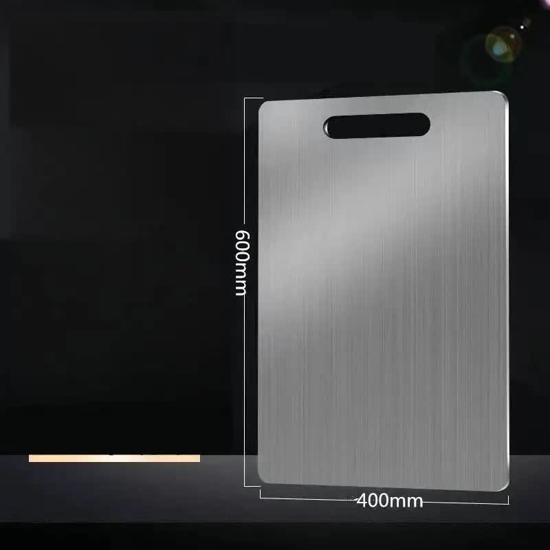 Dual-Sided Stainless Steel Chopping Board - Hygienic & Durable Kitchen Cutting Board for Meat, Veggies & More(40*60cm)