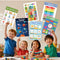 12-Pack Educational Posters for Kids - Laminated Preschool & Kindergarten Learning Charts - ABCs, Numbers, Shapes, Solar System, Weather & More