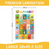 12-Pack Educational Posters for Kids - Laminated Preschool & Kindergarten Learning Charts - ABCs, Numbers, Shapes, Solar System, Weather & More