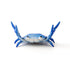 3-Pack Blue Creative Crab Pen Holders - Cute Desk Organizer & Phone Stand - Novelty Office Decor & Gift Idea