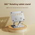 Green 360 degree Rotating Tablet & Phone Stand - Heavy-Duty Aluminum Adjustable Holder with Cooling for iPad, iPhone, and More
