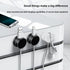 10-PCS White 360 Degree Rotating Cable Organizer with Magnetic Mount for Desktop Wire Management