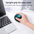 Black 3rd Gen Vertical Wireless Mouse with USB-C Charging - Ergonomic 2.4G Silent Click Design for Office and Laptop Use