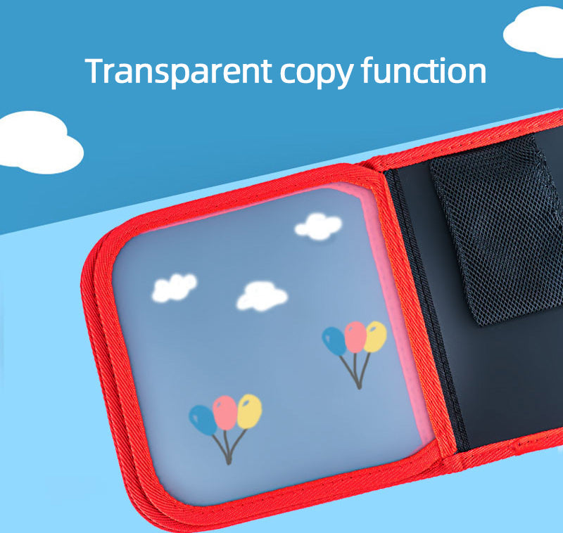 Little Bear Portable Reusable Drawing Board for Kids - erasable Doodle Book with Water Chalk Pens - Toddler Travel Activity Toy