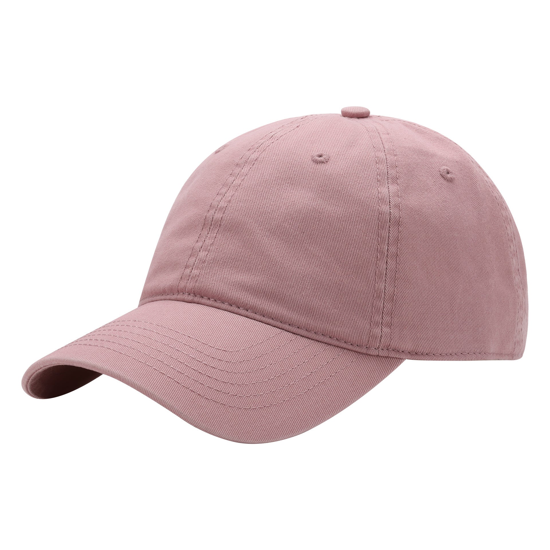 Pink Premium Pure Cotton Quick-Dry Baseball Cap - Outdoor Sports & Camping Sun Hat, Adjustable Fit(54-62cm)