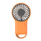 2-PCS Orange New Portable Handheld Air Cooler Fan - Foldable Desktop USB Rechargeable Mini Fan with Climbing Buckle