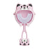 Pink tiger U-Shaped Kids Toothbrush - Food Grade Silicone Manual Toothbrush for 2-12 Year Olds - 360 degree Full Mouth Cleaning Baby Oral Care - Comes with Wall Mount Holder