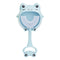 Blue frog U-Shaped Kids Toothbrush - Food Grade Silicone Manual Toothbrush for 2-12 Year Olds - 360 degree Full Mouth Cleaning Baby Oral Care - Comes with Wall Mount Holder