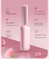 Pink Portable Foldable Cordless Hair Straightener Comb - 2-in-1 Ionic Styling for Smooth, Frizz-Free Hair