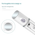 White Portable Nano Facial Mister - 20mL USB Rechargeable Hydrating Sprayer for Face & Skin