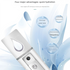 White Portable Nano Facial Mister - 20mL USB Rechargeable Hydrating Sprayer for Face & Skin