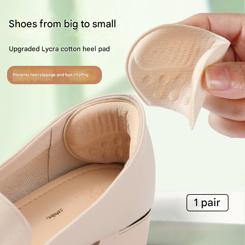 5 Pair Khaki Soft & Breathable Heel Grips for Loose Shoes - Anti-Slip Shoe Pads for Blister Protection & Size Adjustment (3mm)