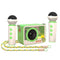 Green Portable Mini Bluetooth Karaoke Speaker & Dual Microphone Set - Home KTV Gift for All Ages