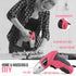 Pink 42 Piece Home Tool Set with 4V Cordless Electric Screwdriver Kit for DIY Repairs and General Household Maintenance Portable Storage Case