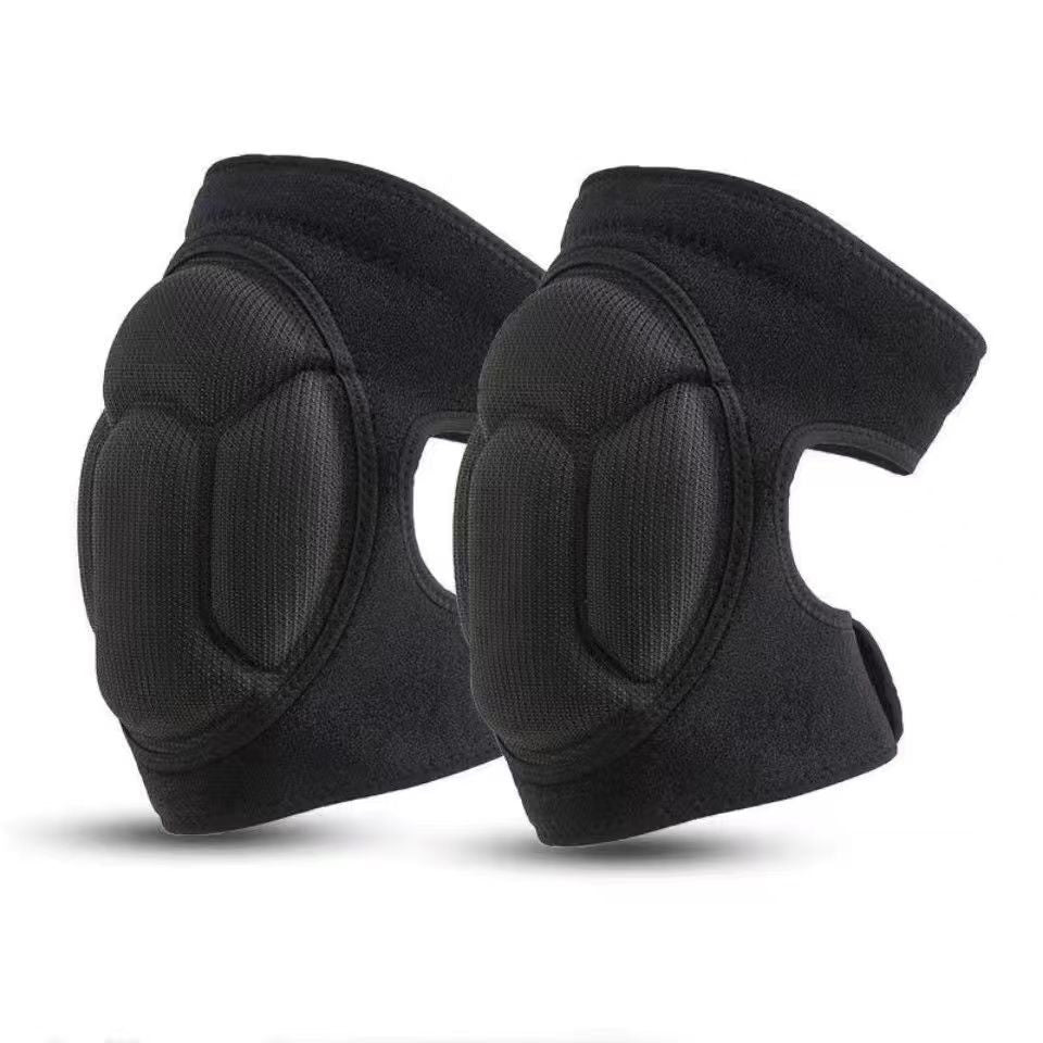 2 Pack Black Thick EVA Foam Knee Pads Anti-Slip Breathable Sponge Knee Guards for Gardening Flooring Dance Volleyball & Work Impact Protection(Size L)