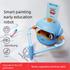 Blue Interactive Drawing Robot Educational Art Toy for Kids Smart Voice Guide Step-by-Step Painting Tutor with Cards